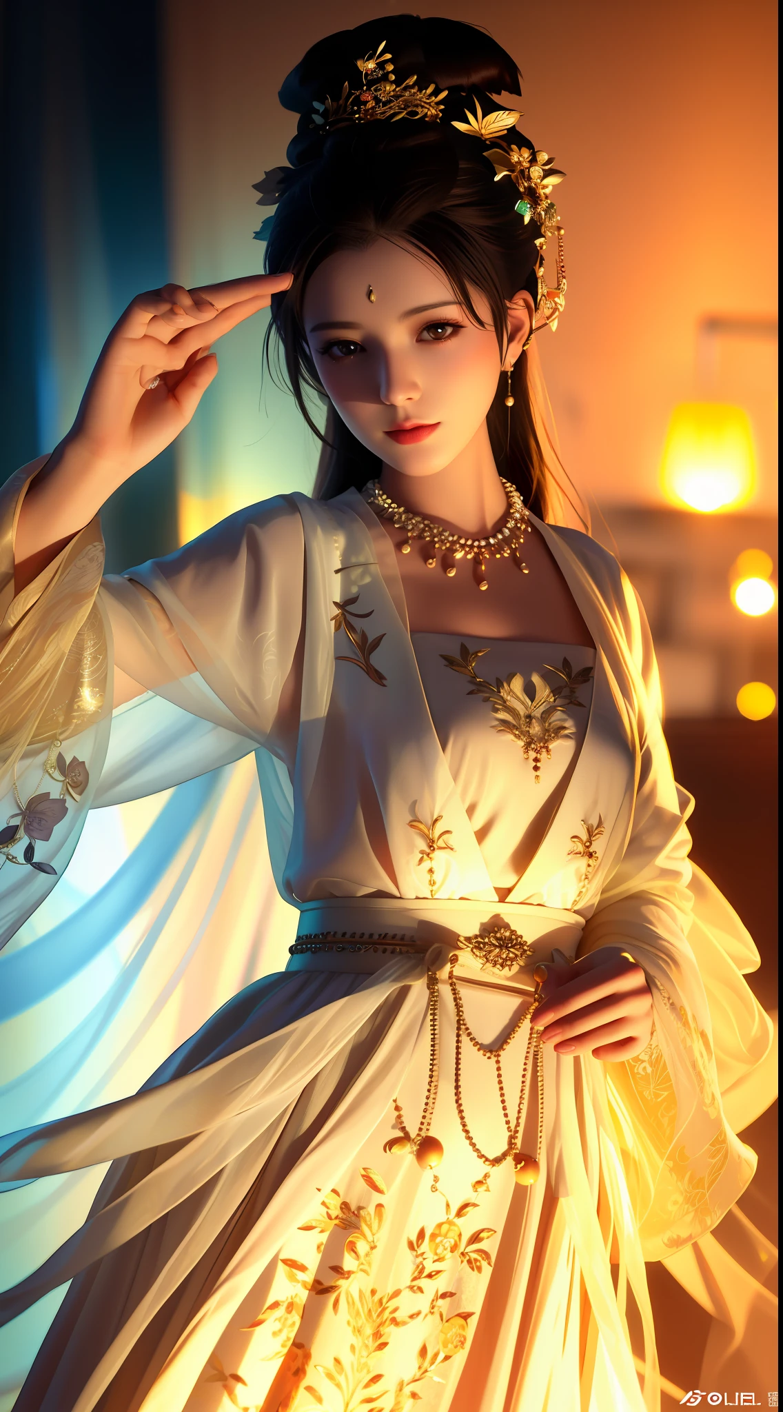 Best Quality Masterpiece Highres Girl China Dress Seaart Ai