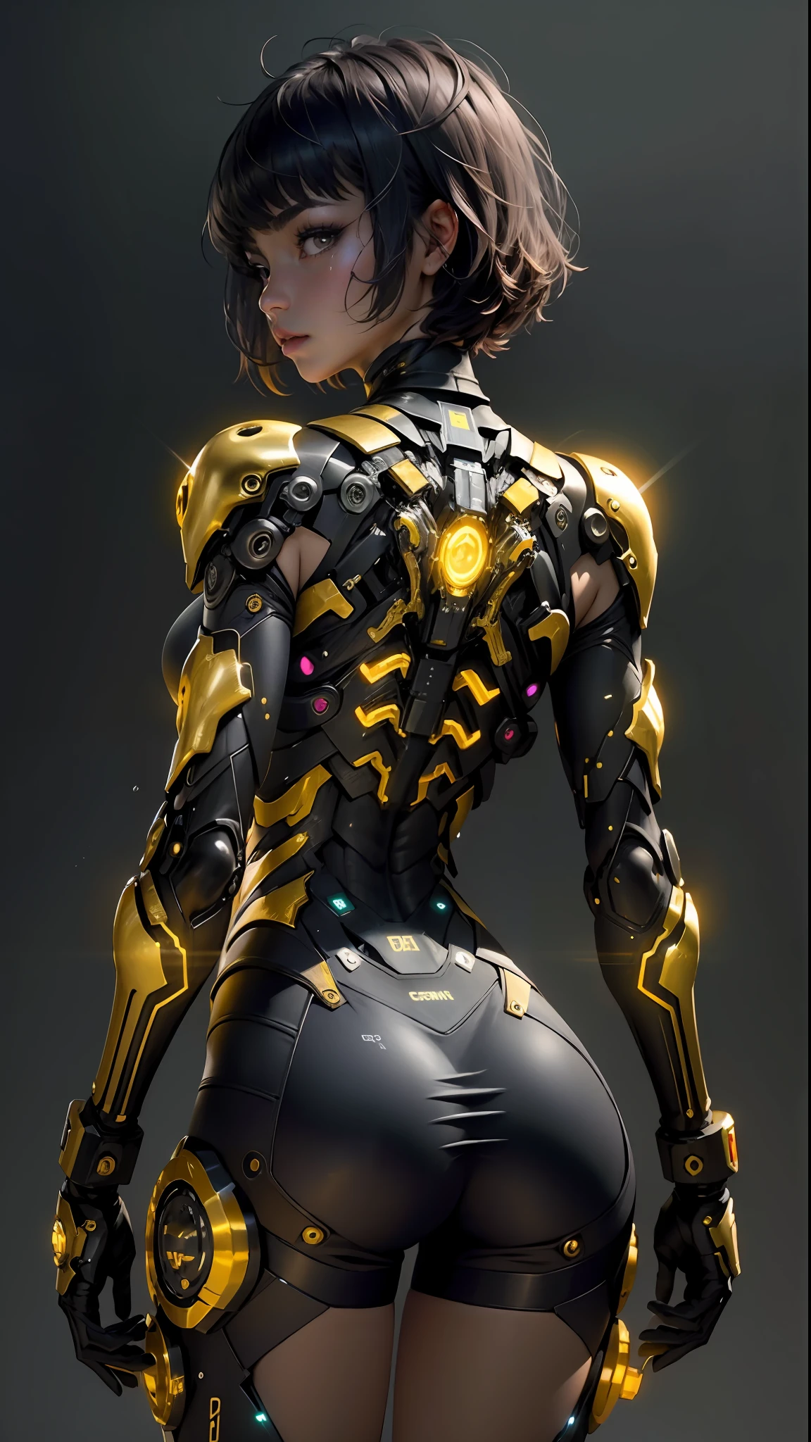 A Woman In A Futuristic Suit With A Futuristic Body And A Futuristic