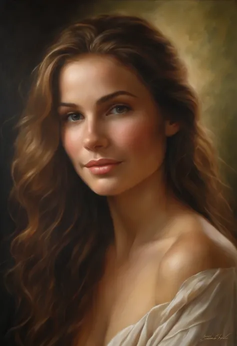 Best Quality Realistic Photorealistic Nude Girl Oil