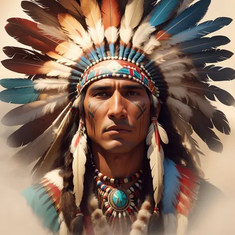 Extremely Perfect Cinematic Humanized Hyperrealistic Image Of A Native