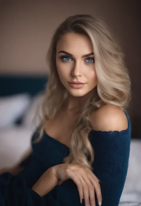 Arafed Woman Fully Sexy Girl With Blue Eyes Ultra Realistic