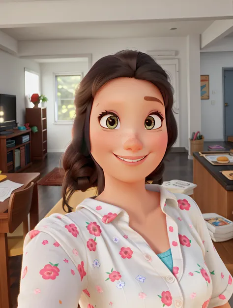 Mujer Estilo Pixar Alta Calidad Mejor Calidad Seaart Ai