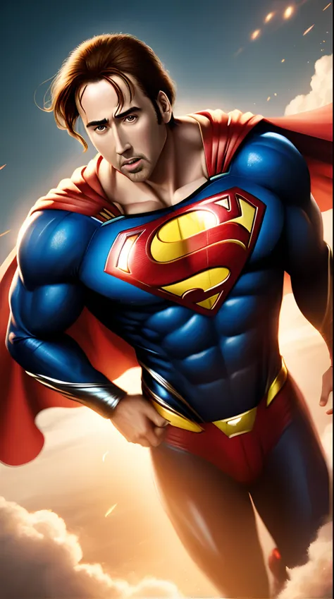 Masterpiece Best Quality Nicolas Cage As The Man Of Steel SeaArt AI