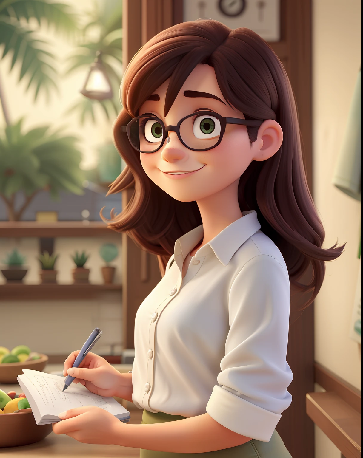 Imagen Estilo Pixar Una Mujer Seaart Ai