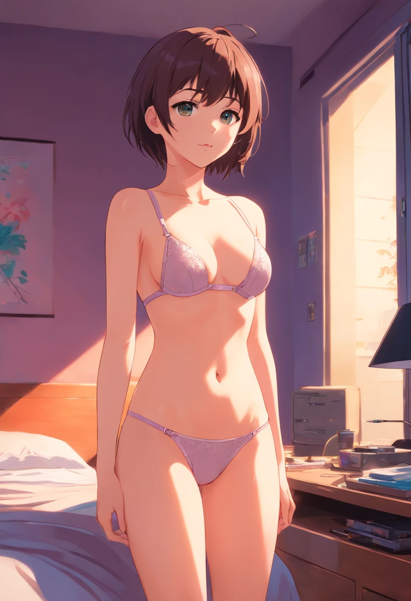 Anime Girl Standing Naked In Bedroom And Bra 18 Ilya Kuvshinov De