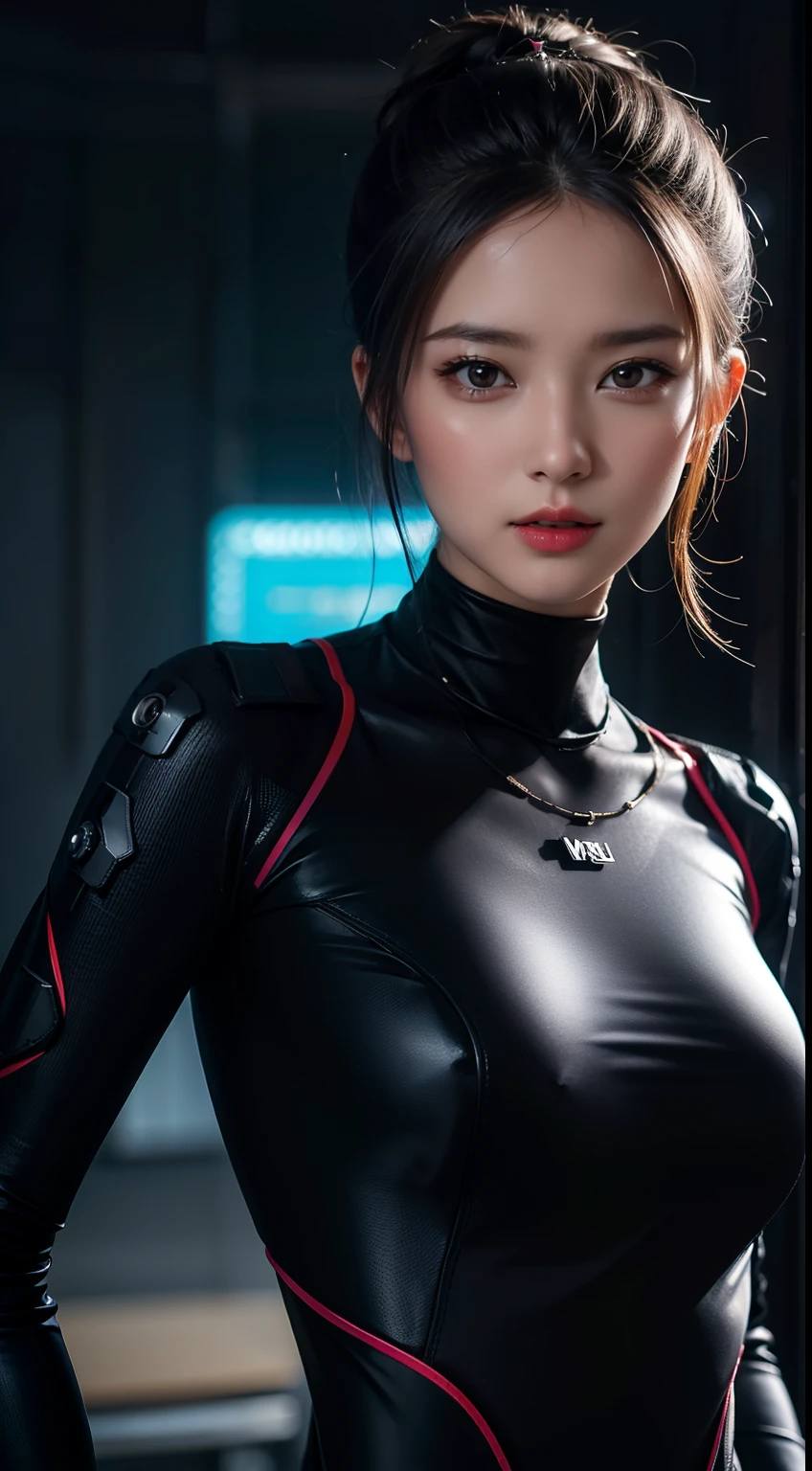 Anime Of Cute Asian Cyberpunk Women Shapeless Cyberpunk Hair Dynamic