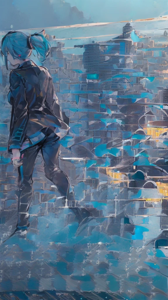 Cityscape In The Background 2 Hatsune Miku Huge Tits Camel Toe SeaArt AI