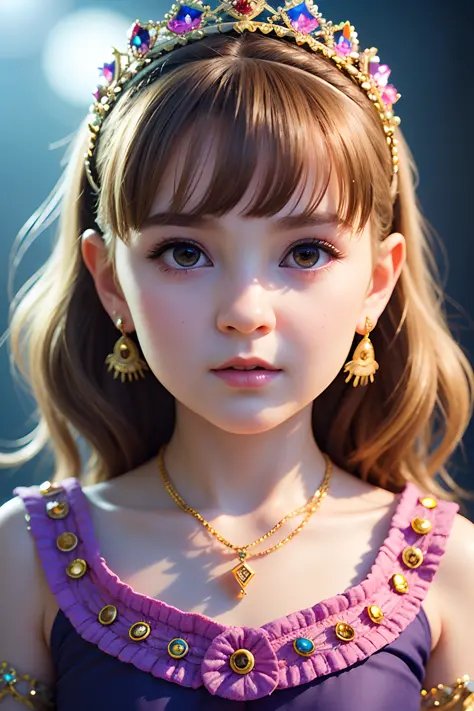 Portrait of cute baby Childlike Empress from Never Ending Story, cute baby face, amazing digital ilustration By artgerm By cgsociety, amazing lighting, pixar style, bluesky studios, ultra details