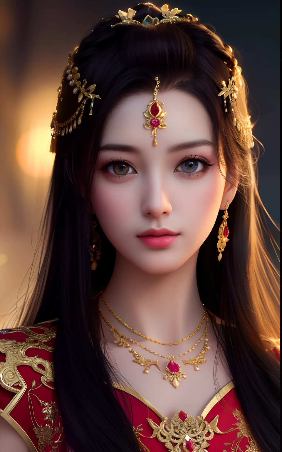 beste Qualität, Meisterwerk, highres, 1 Mädchen,CHINA KLEID,Haarverzierung,Halskette, Schmuck,schönes Gesicht,auf_Körper, Tyndall-Effekt,fotorealistisch, dunkles Studio, Felgenbeleuchtung, zweifarbige Beleuchtung,(hochdetaillierte Haut:1.2), 8k uhd, dslr, sanfte Beleuchtung, gute Qualität, volumetrische Beleuchtung, offen, Foto, Hohe Auflösung, 4k, 8k, Bokeh