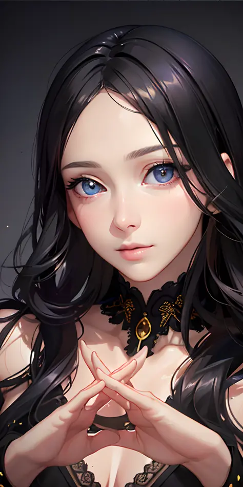 (photorealistic:1.4), (masterpiece, sidelighting, finely detailed beautiful eyes: 1.2), masterpiece*portrait, realistic, 3d face, glowing eyes, shiny hair, lustrous skin, solo, embarassed, (midriff), black underwear, blonde hair,
