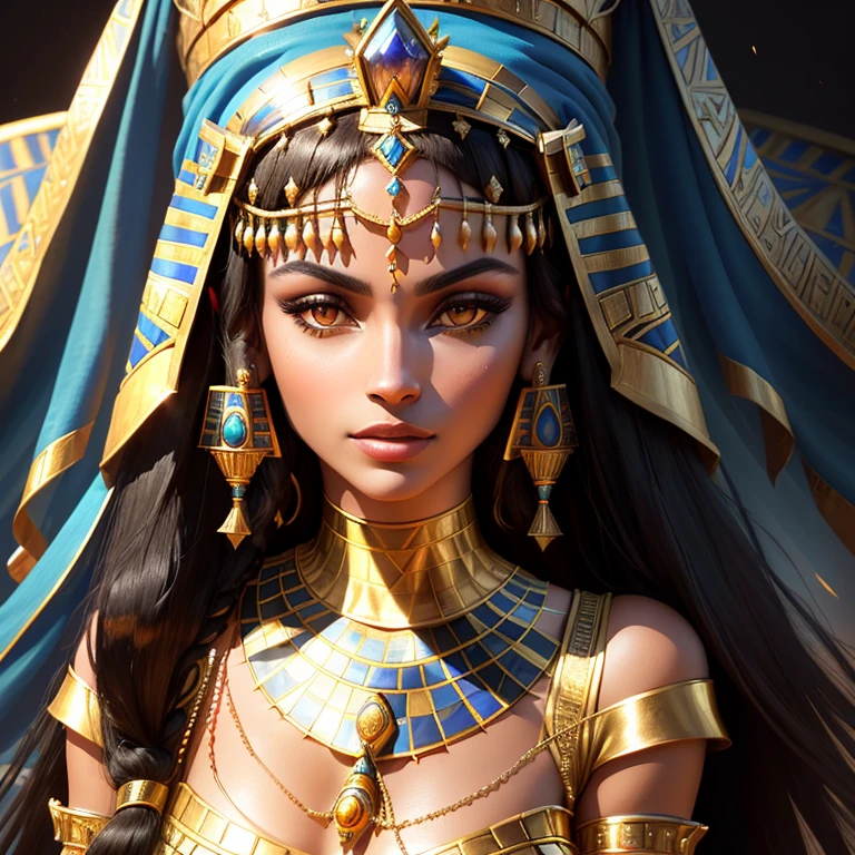 1. Close-up of a woman wearing a tiara costume, portrait of Cleopatra, portrait of Megara, portrait of Cleopatra, beautiful Cleopatra, Nefertiti, Cleopatra, Egypt People, Cleopatra in her palace, Egyptian princess, Queen of Persia, Bast, Egyptian god of storm, Epic 3D Yemaia, Middle East skins, Aztec queen, ancient Libu princess. 2. Closeup of a woman wearing a tiara costume, egyptian art by Jason Felix, polycount contest winner, sots art, cleopatra portrait, megara portrait, cleopatra portrait, beautiful cleopatra, nefertiti, cleopatra , Cleopatra, Cleopatra in her palace, Egyptian princess, Queen of Persia, Bastet, storm Egyptian god.