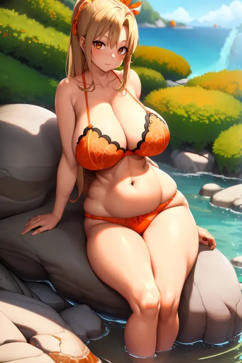 (Best Quality, Masterpiece:1.2), nagatiti, (huge breast: 1.4), (hanging breast: 1.4), (gigantic breast:1.4), (Absurdres:1.2), photorealistic, 4K, Detailed, Ultra-Detailed, Digital Art, Detailed Face, (Hyper-Detailed Eyes:1.2), (Solo:1.4), (1Girl: 1.3), (Fa...