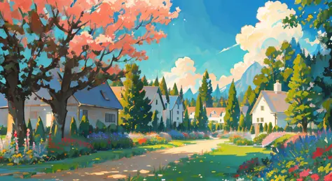 masterpiece,best quality,official art,extremely detailed CG unity 8k wallpaper,outdoors, animal, spring \(season\), cloudy sky,s...