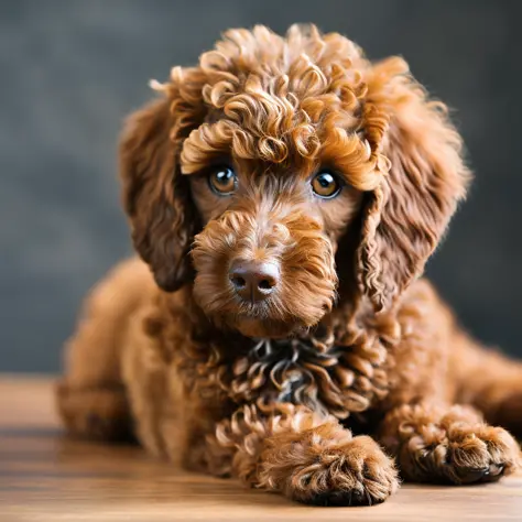 brown poodle
