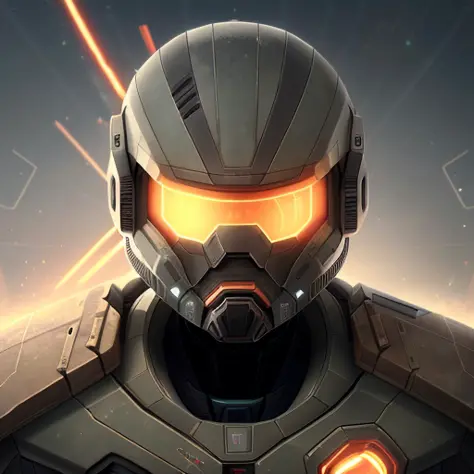 starsector, a portrait of a man, blank background, face focus, high tech suit,