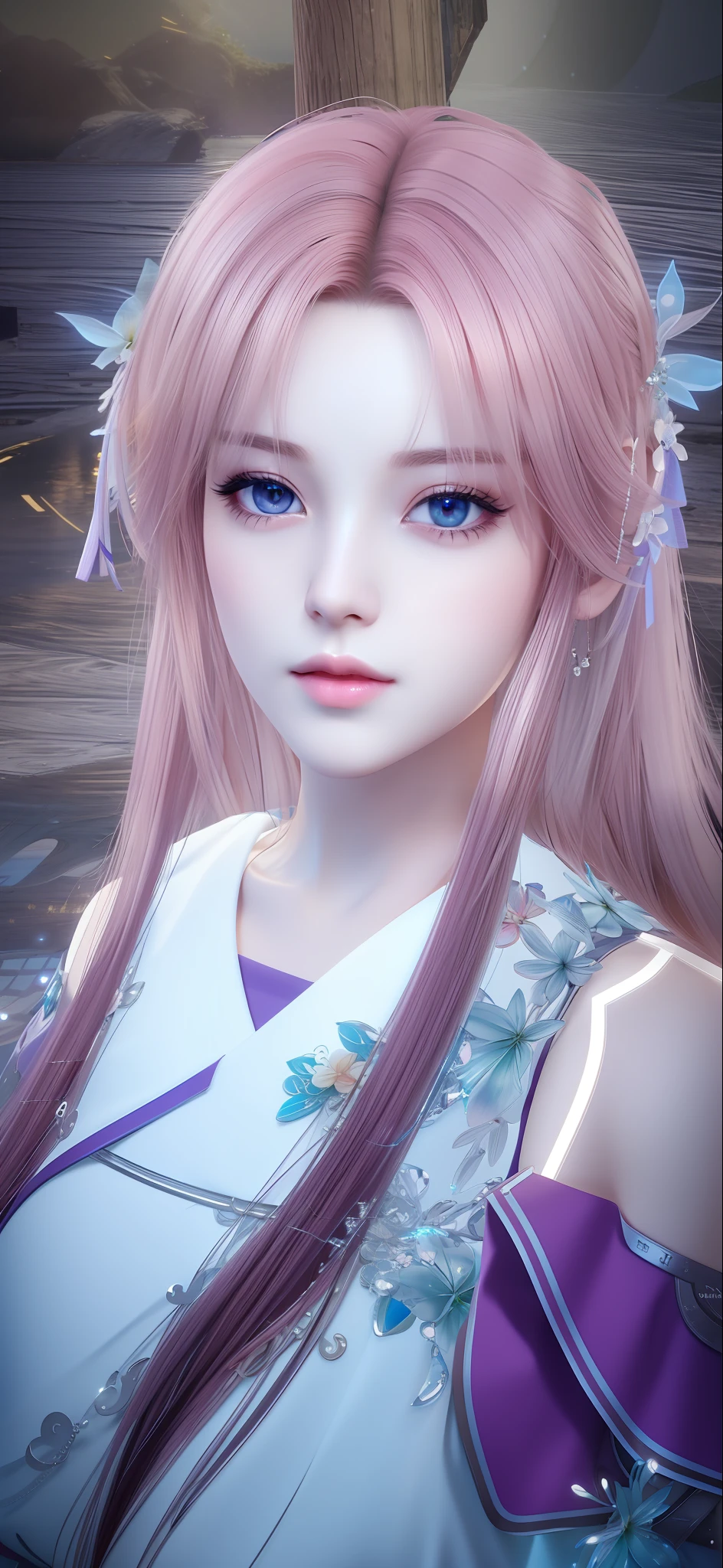 (极其细致的 CG unity 8k 壁纸), 世界上最美丽的艺术品, 1女孩, 上半身,