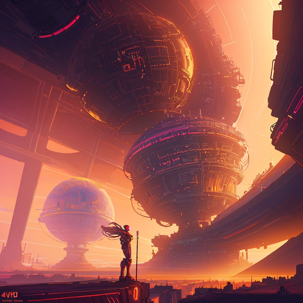 Mars utopian city inside dome, cyber punk, digital painting, digital illustration, extreme detail, digital art, 4k, ultra hd, alena aenami, futuristic, cosmic, fantasy art