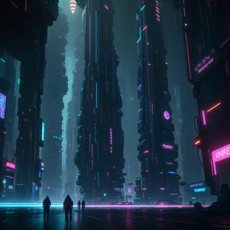 A masterpiece, of the best quality, (very detailed CG Unity 8k wallpaper), (best quality), (best shading), futuristic city, clouds, vegatation, futuristic city with neon lights and people walking on the street, in a futuristic cyberpunk city, busy cyberpun...