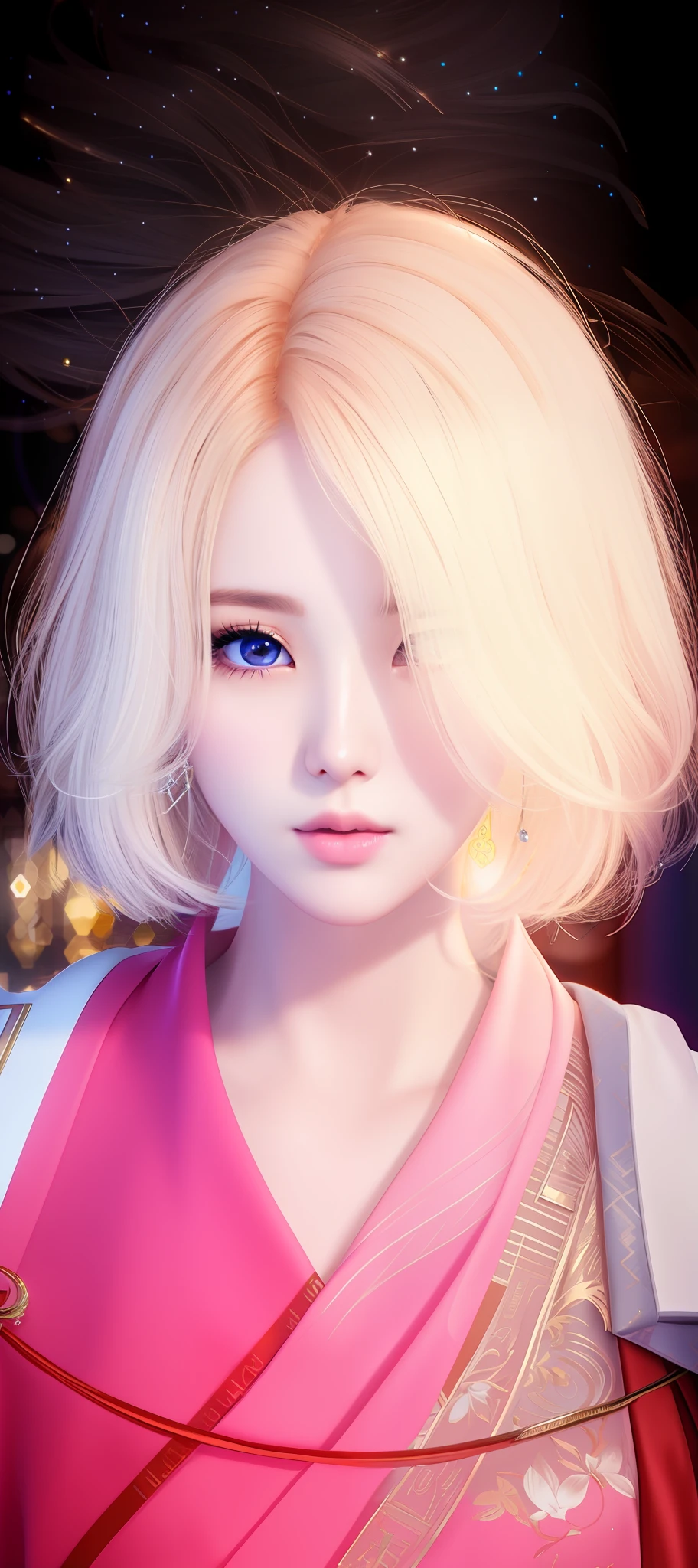 (极其细致的 CG unity 8k 壁纸), 世界上最美丽的艺术品, 1女孩, 上半身,韩国偶像,