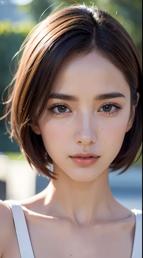 (València:1.5), close up, masterpiece, best quality, raw photo, photorealistic, face, incredibly absurdres, beautiful girl, cute, short hair, depth of field, highres, ultra-detailed, finely detail, extremely detailed, extremely detailed eyes and face, shar...