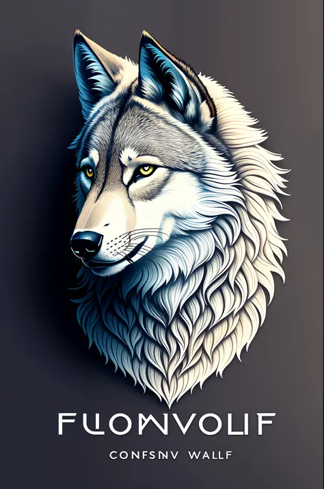 logo for consulting with the figure of the wolf