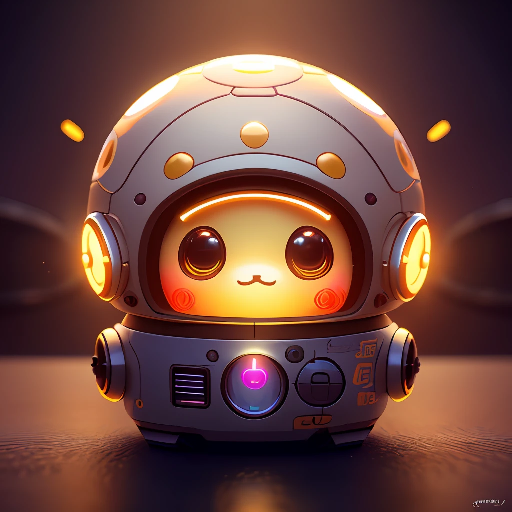 Very cute little robot, round and cute, with some musical elements, love music, on a glowing stage, very beautiful colors, super detailed, super realistic, natural lighting, octane rendering, art station trends, sharp focus, studio photos, intricate details, highly detailed, by Greg Rukowski