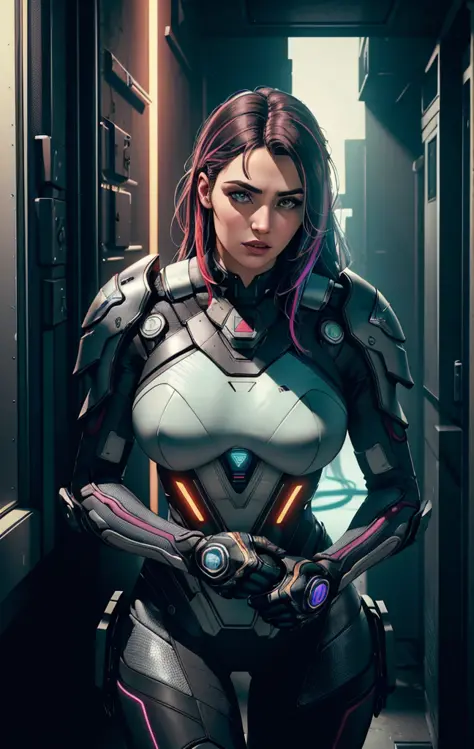 (comic style), (colored line art:1.5), ((Best quality)), ((masterpiece)), (detailed:1.4), 3D, an image of a beautiful cyberpunk female,HDR (High Dynamic Range),Ray Tracing,NVIDIA RTX,Super-Resolution,Unreal 5,Subsurface scattering,PBR Texturing,Post-proces...