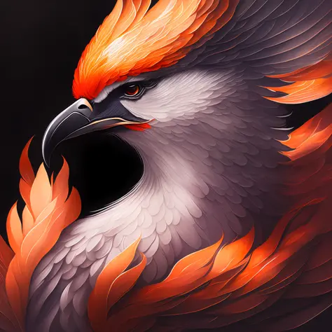 This digital drawing of an eagle-harpy eagle is a tribute to the