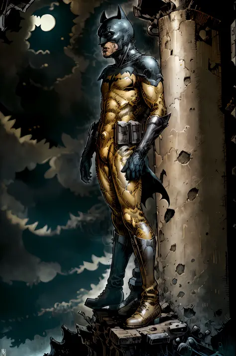 batman gold suit