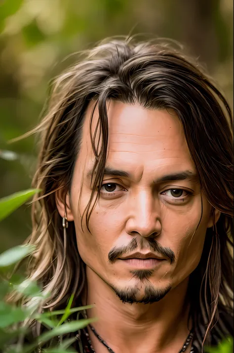 Masterpiece, Johnny Depp walks through the jungle at night in fireflies ...