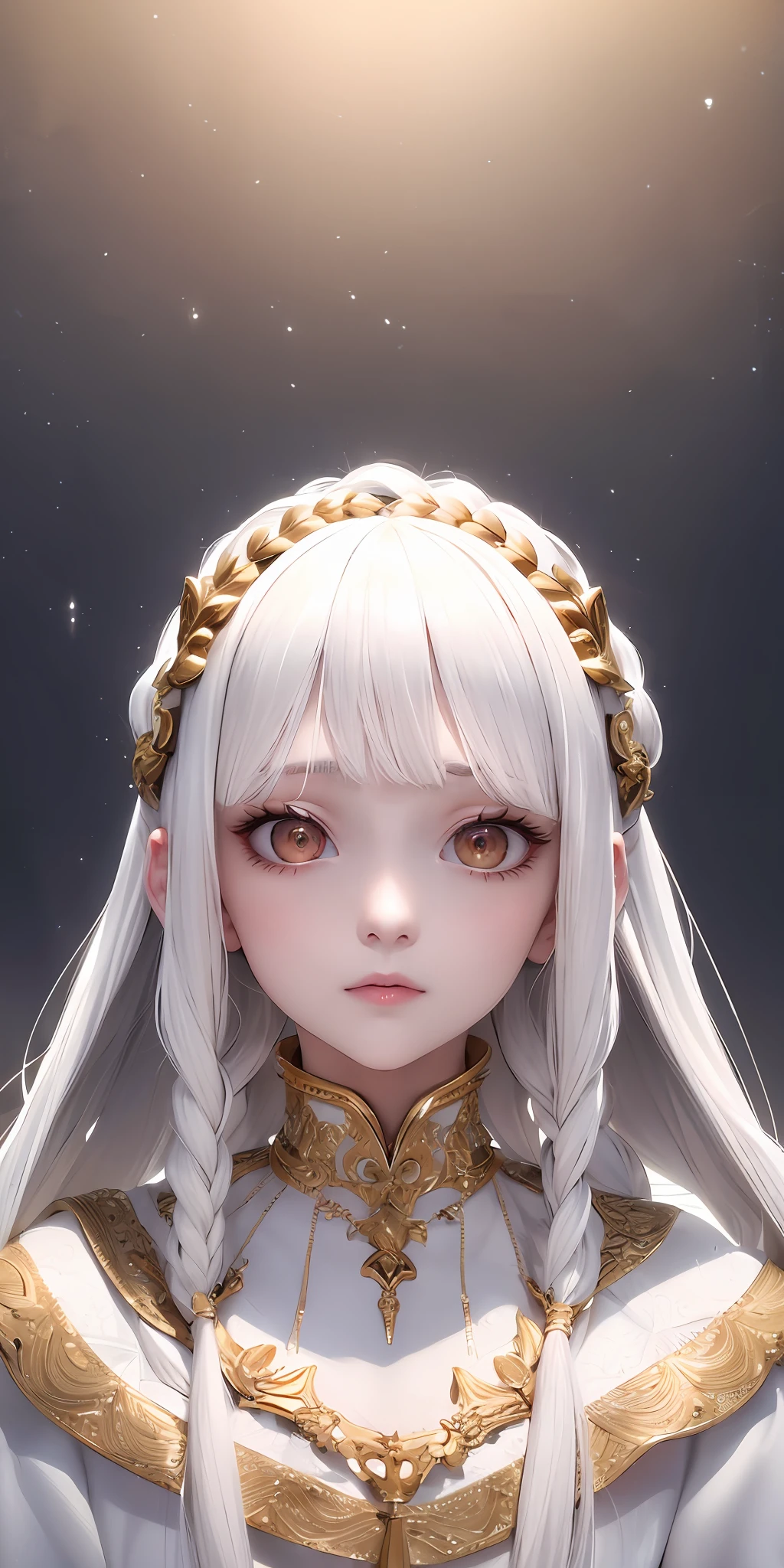 best quality, masterpiece,white hair, gold eyes,white clothes - SeaArt AI