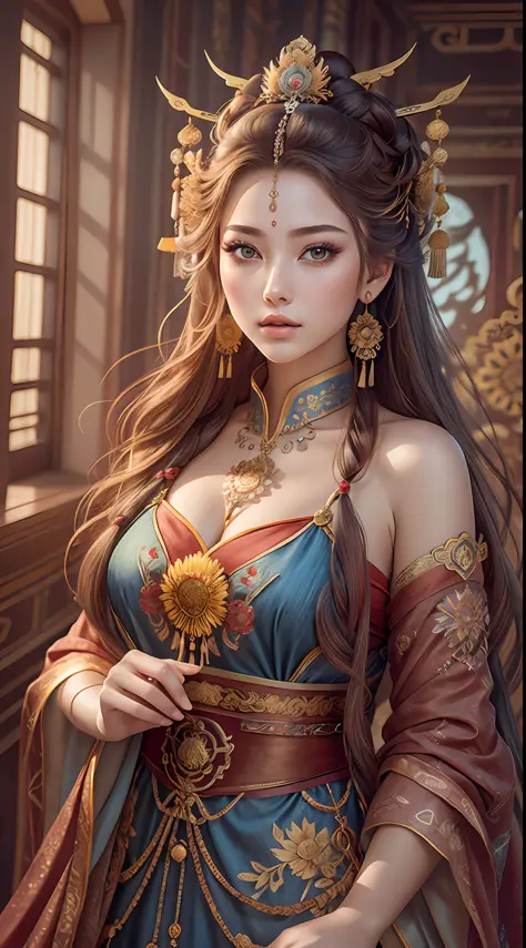 Best quality, masterpiece, ultra-detailed high resolution, (realistic: 1.4), original photos, illustrations,
1 Girl Holding Weap...