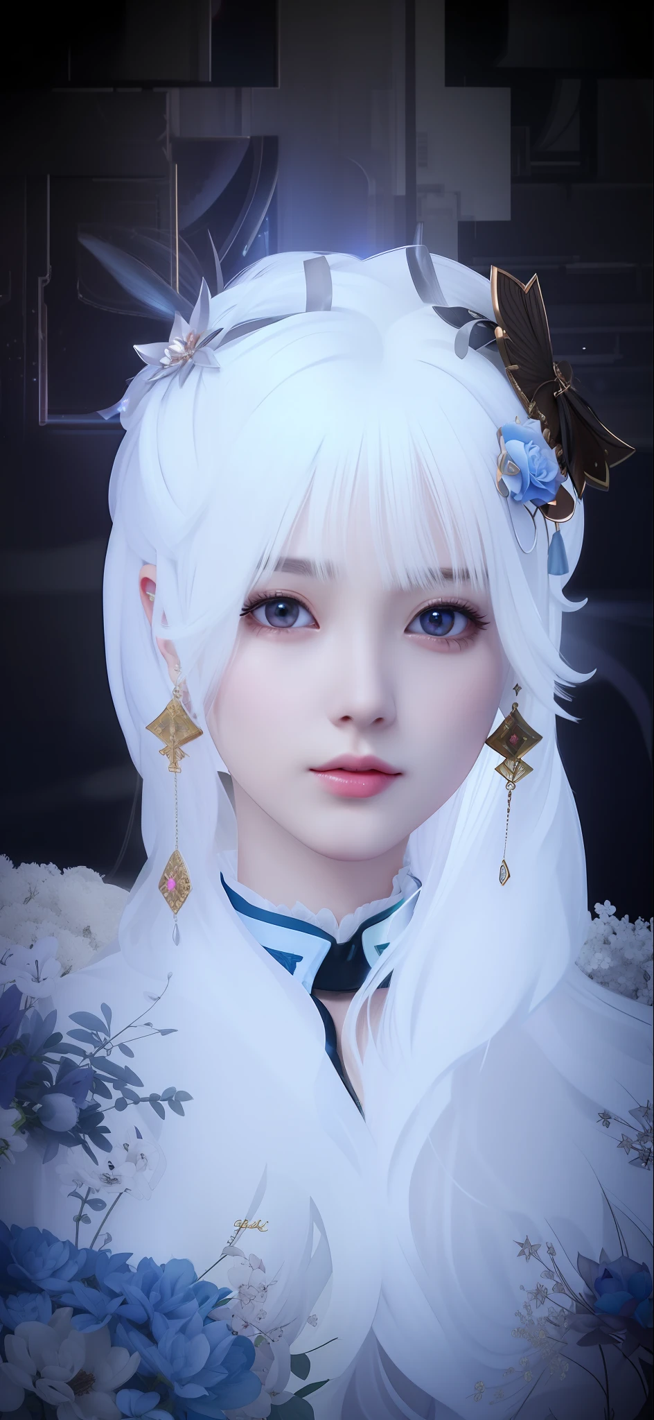 (极其细致的 CG unity 8k 壁纸), 世界上最美丽的艺术品, 1女孩, 上半身,韩国偶像, 吉秀,