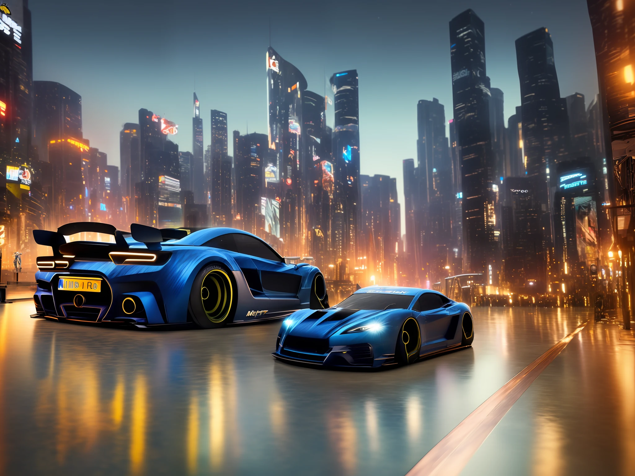 sport car,tuned, motion, (at night:2) (motion blur:1. 3), movie action scene, (Need for Speed:1. 1), wet reflection, racing game, (cityscape in background:1. 5), (detailed stunning environment:1.5), moody dark atmosphere, neon underground aesthetics, (sci-fi), cyberpunk, blade runner, cinematic, cover art, (low front angle),intricate, (highly detailed:1.5), digital painting, digital art, artstation, concept art,(color contrast:1. 1), (Wide lens:1.5),best quality masterpiece, (photorealistic:1.5), sharp focus, 8k, HDR, shallow depth of field, broad light, high contrast, light sparkles, chromatic, sharp focus,transparent,(clear photo:1.5)