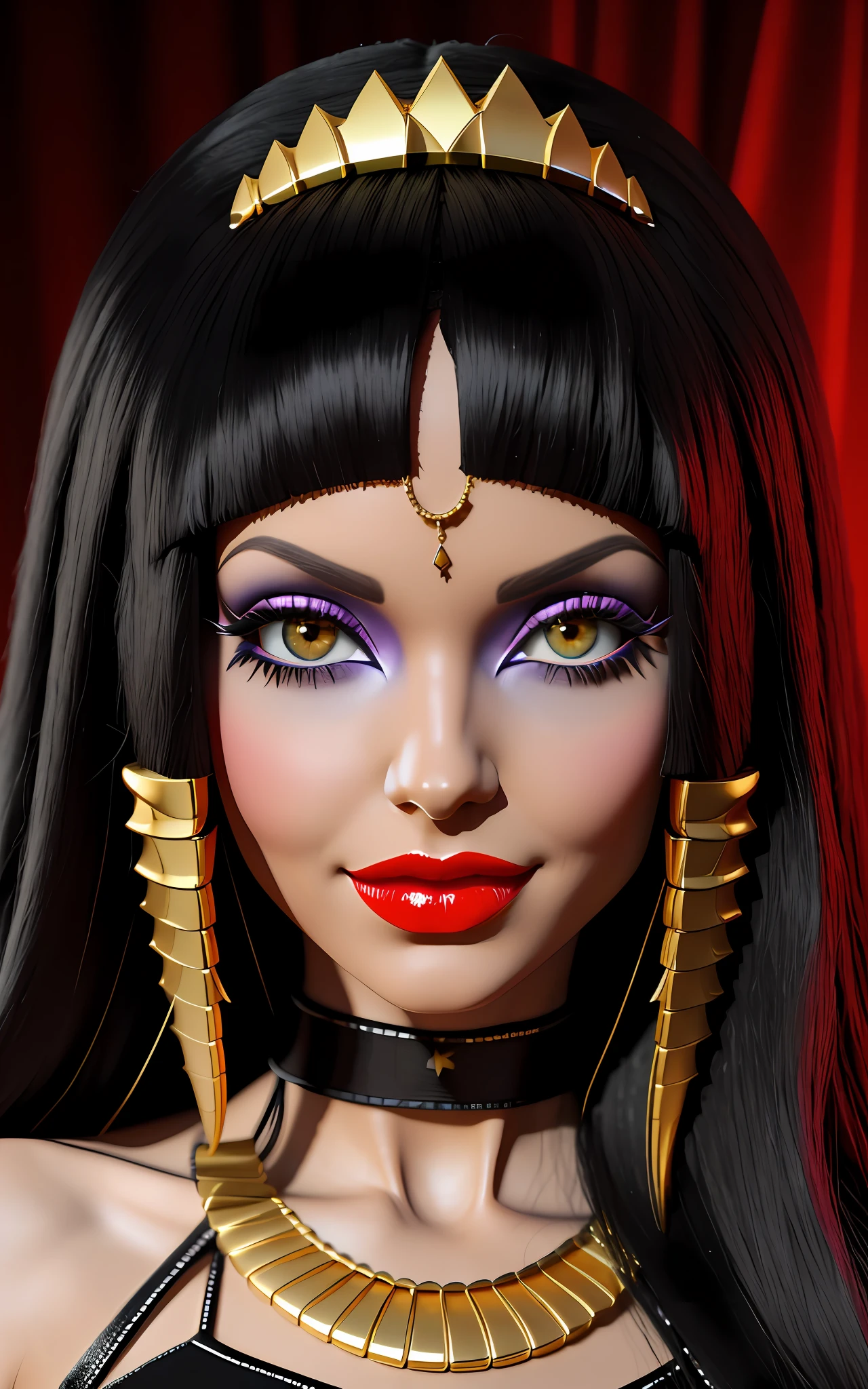 Nile Cleo Monster High Black Hair With Gold Locks Mummy Gold Seaart Ai 9321