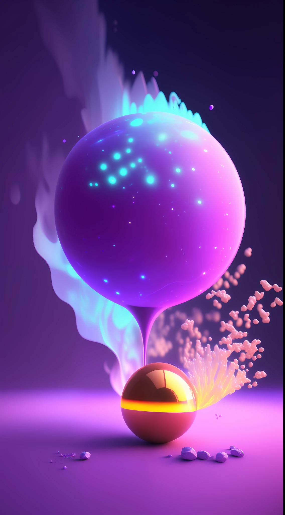 Dopamine, Surreal Airbrush Art, Glow Purple, CGSociety, Unreal Engine ...