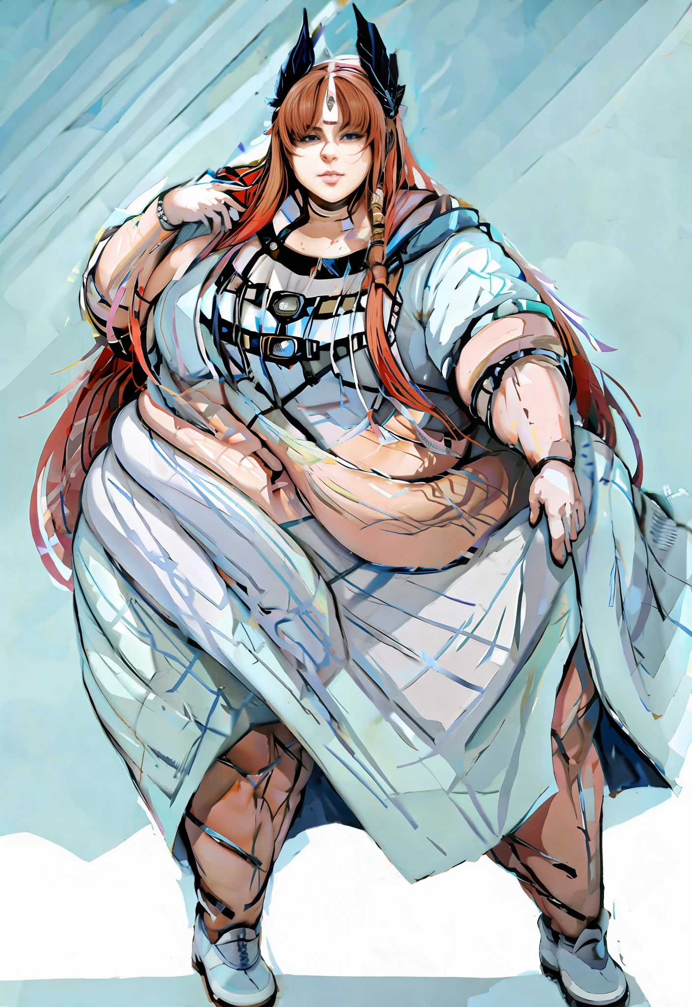 Anime - style drawing of a woman in a dress with a sword - SeaArt AI