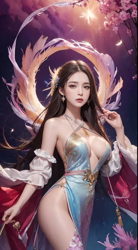 (Masterpiece, Top Quality, Best Quality, Ultimate Detail, Supreme Detail, Official Art, Beauty and Aesthetics: 1.2), Asian Girl, Cocked Asto, Waiting for Back, Bare Thighs, Bare Pubic Hair, Bared Vagina, Revealing Beautiful Pubic Hair, Color, Upper Body Sh...