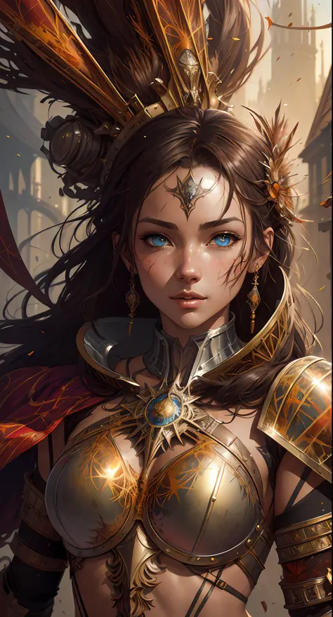 highres, Antonio Moro, best quality, medieval armor, by cyril rolando, concept art, reflections, composition, physically-based rendering, ((art by carne griffiths and peter kemp and anatoly metlan)), trending on CGSociety, perfect face,