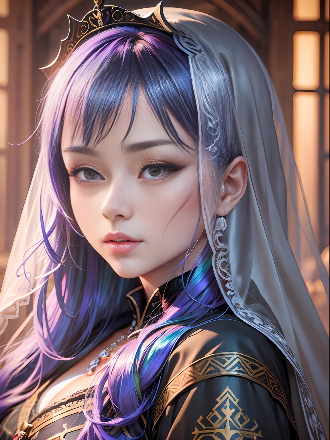 sakimichan style, wlop style, portrait, finely detailed face, beautiful ...