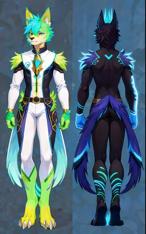detailed full body concept, full body details, fullbody commission for, feather suit, full body detailed, male anthro Regulus, whole body highly detailed, highly detailed full body, detailed full body, neon patterns, full body concept, full body Regulus wo...