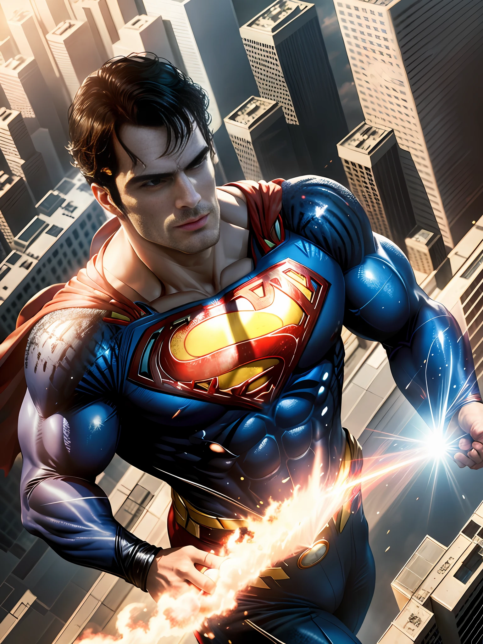 Superman Flying Png Pic - Superman Jose Luis Garcia Lopez, Transparent Png  - kindpng