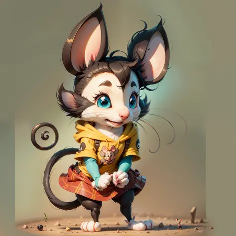 A funny and cute mouse Disney character style, cartoon style, with style Voila Al Artist, Voila Al Artist --auto --s2