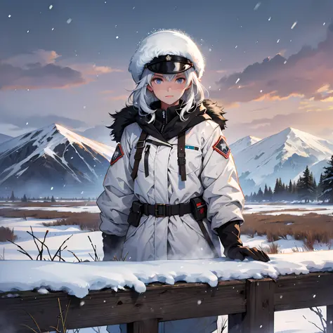 Anime Snow, anime night winter HD wallpaper | Pxfuel