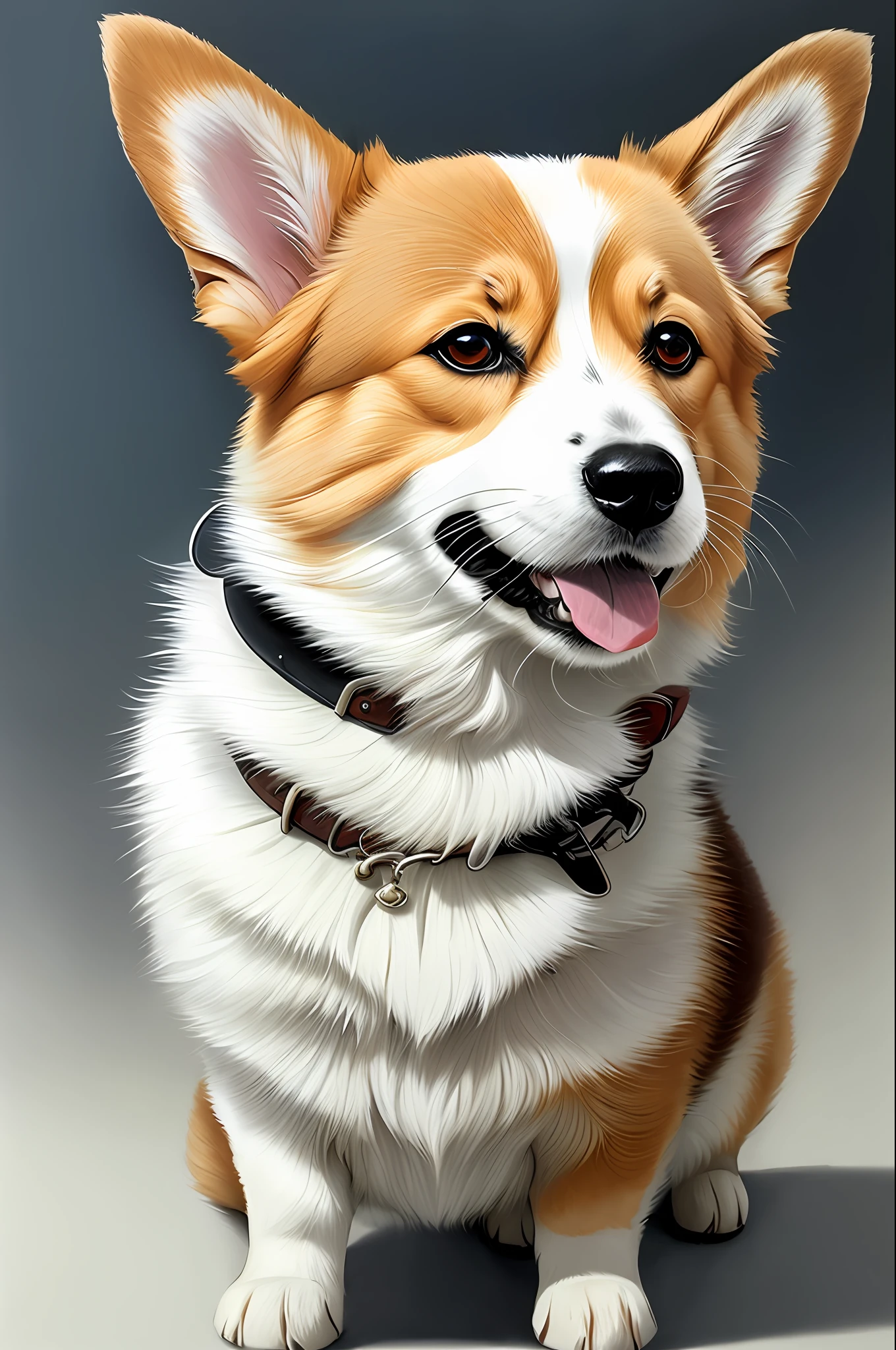 Lexica - Portrait of a corgi in an anime draw