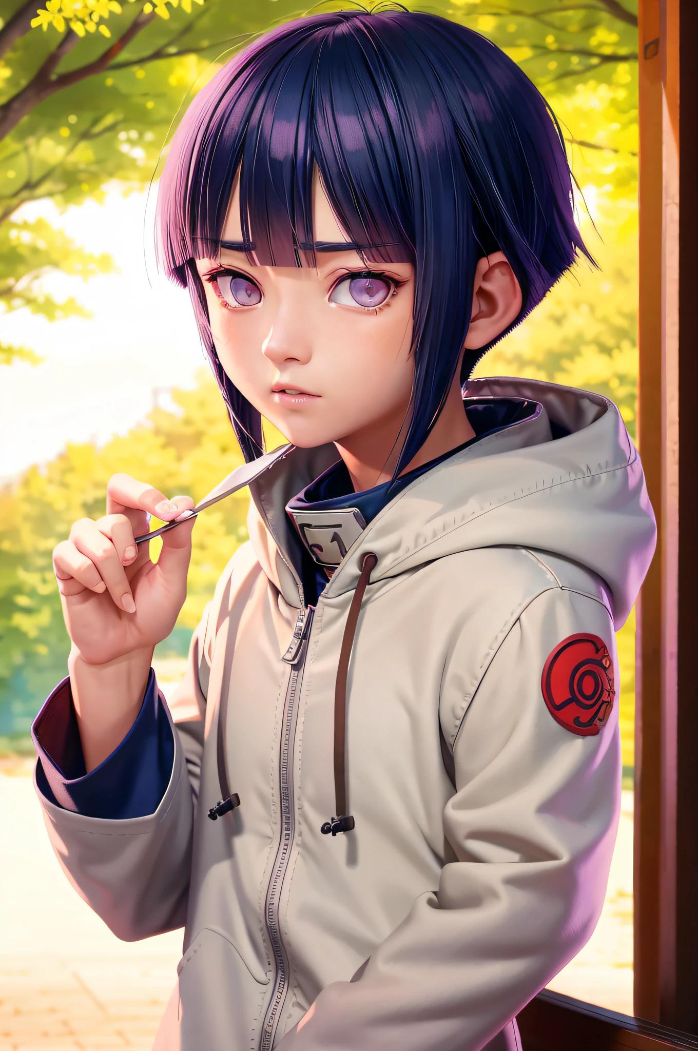 Anime Girl With Purple Hair And Blue Eyes Smoking A Cigarette Seaart Ai 2184