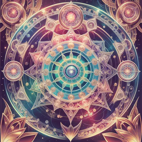 Create art similar to those of the artist Alex Grey, energy, mandala, sensual woman, a lot of saturation in the colors --auto --...