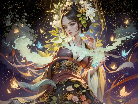 Masterpiece, best quality, a beautiful woman, ancient Chinese imperial robe, majestic domineering, curvaceous figure, phoenix eyes, phoenix feathers, sunshine, clear face, masterpiece, super detail, movie composition, ultra hd, high quality, extremely deta...