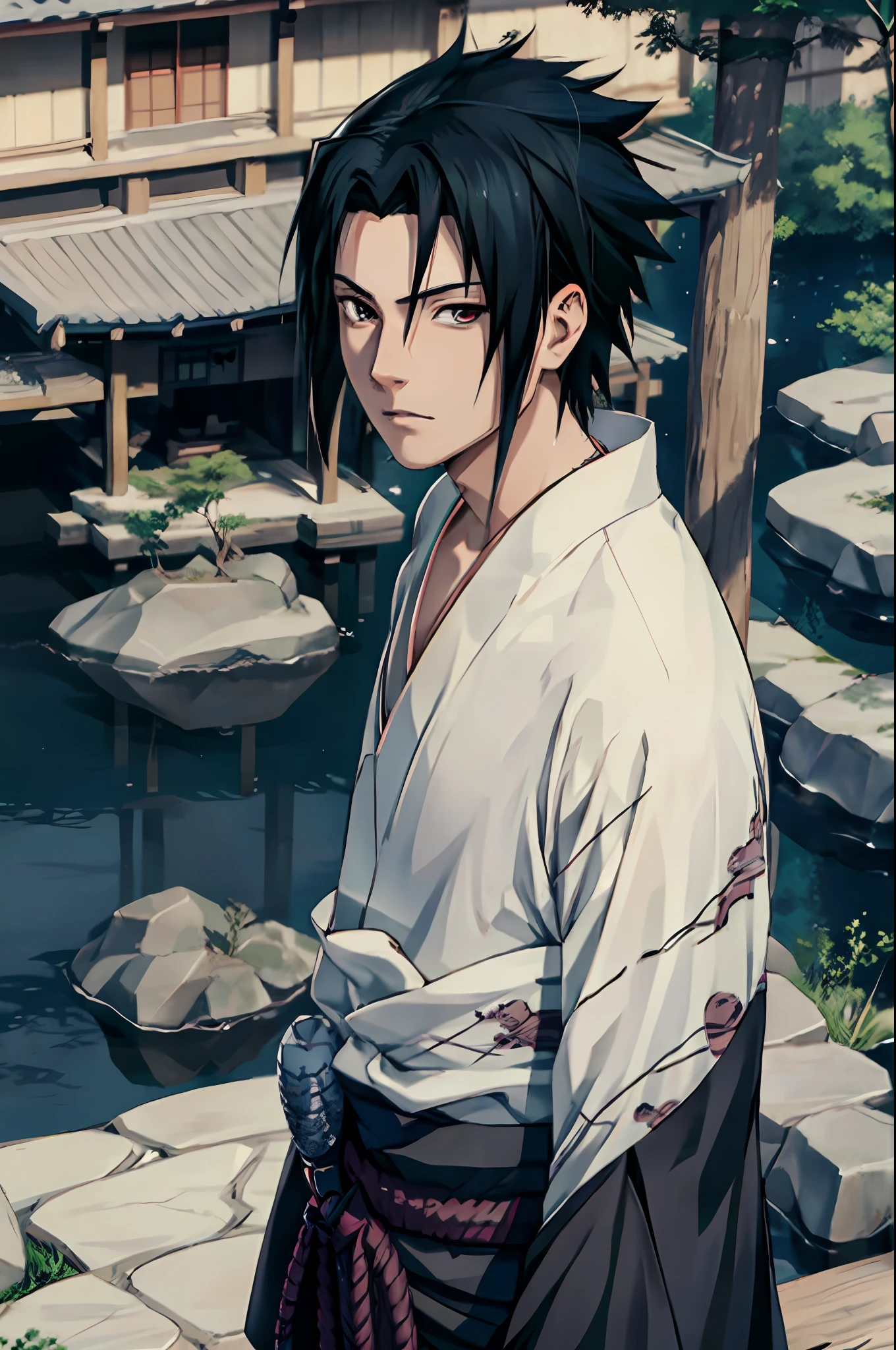 Sasuke uchiha, (Sasuke), beautiful face, masterpiece, best quality ...