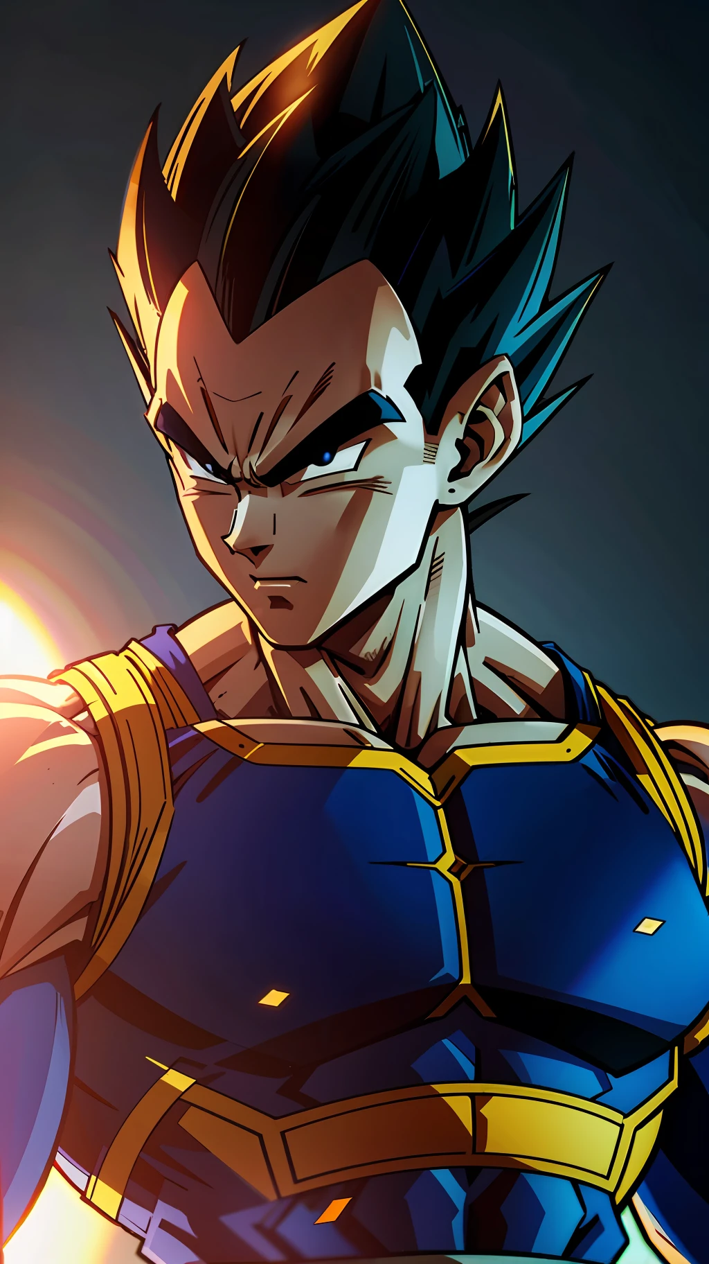 VEGETA Dragon Ball Super, muscular man,ultra detail, octane rendering ...